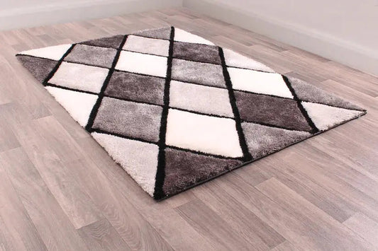 3D CARVED DIAMOND GREY