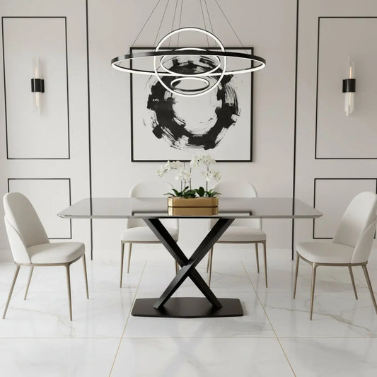 Apollo 1.6 Black Dining Table – Black Sintered Stone Top