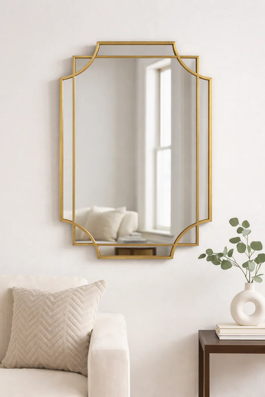 Prism Gold Frame Mirror