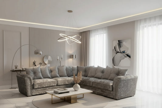 Luxury Essex Crushed Velvet Glitter Sofa Range