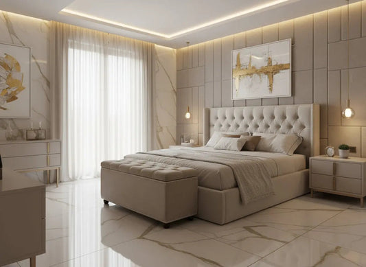 Beeded Ottoman Blanket Box