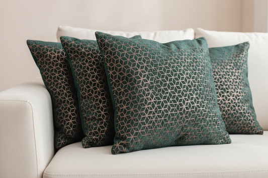 Petra Green Cushion Livara Interiors
