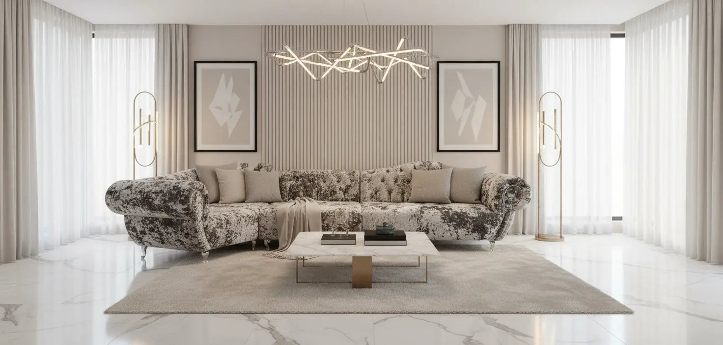 Fabrage Crushed Velvet Sofa Range