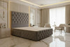 Eleana Divan Bed with Drawers – Plush Velvet Bespoke Bedframe