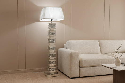Roma Crushed Diamond Layered Floor Lamp