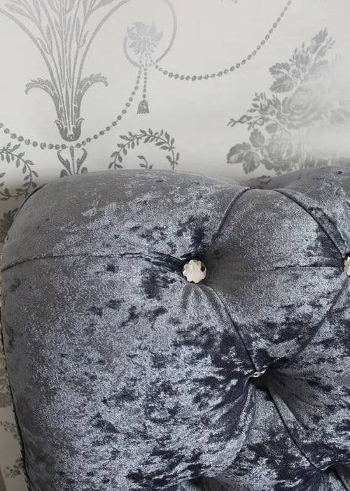 Sleigh Chesterfield Crushed Velvet Bed Frame