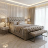 Sleigh Chesterfield Crushed Velvet Bed Frame