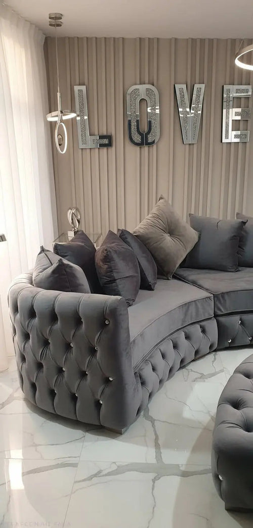 CURVED VELVET ROYAL BOHEMIA SOFA
