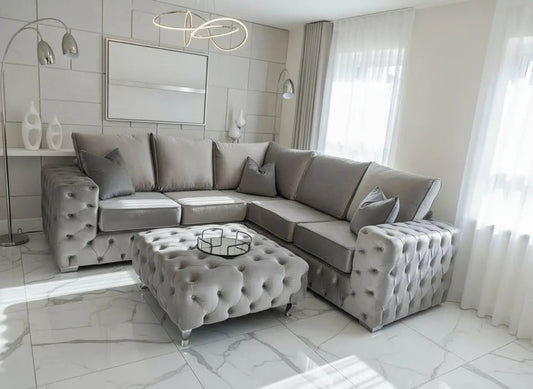 Ashton Premium French Velvet Sofa Range – Bespoke Luxury