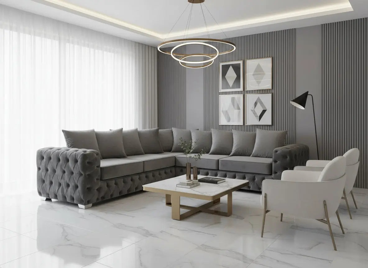 Ashton Premium French Velvet Sofa Range – Bespoke Luxury