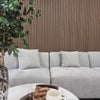 Single Faced Acoustic STANDARD SLAT Wall Panels - 1 sided Wood Veneer - 240cm x 60cm (4 pcs)