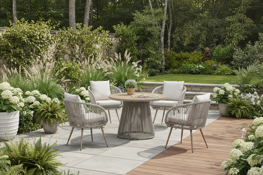 Cove Outdoor Dining Set - Natural - 4 Seater