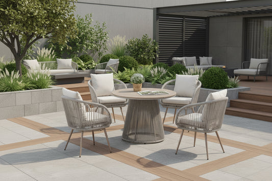 Cove Outdoor Dining Set - Natural - 4 Seater