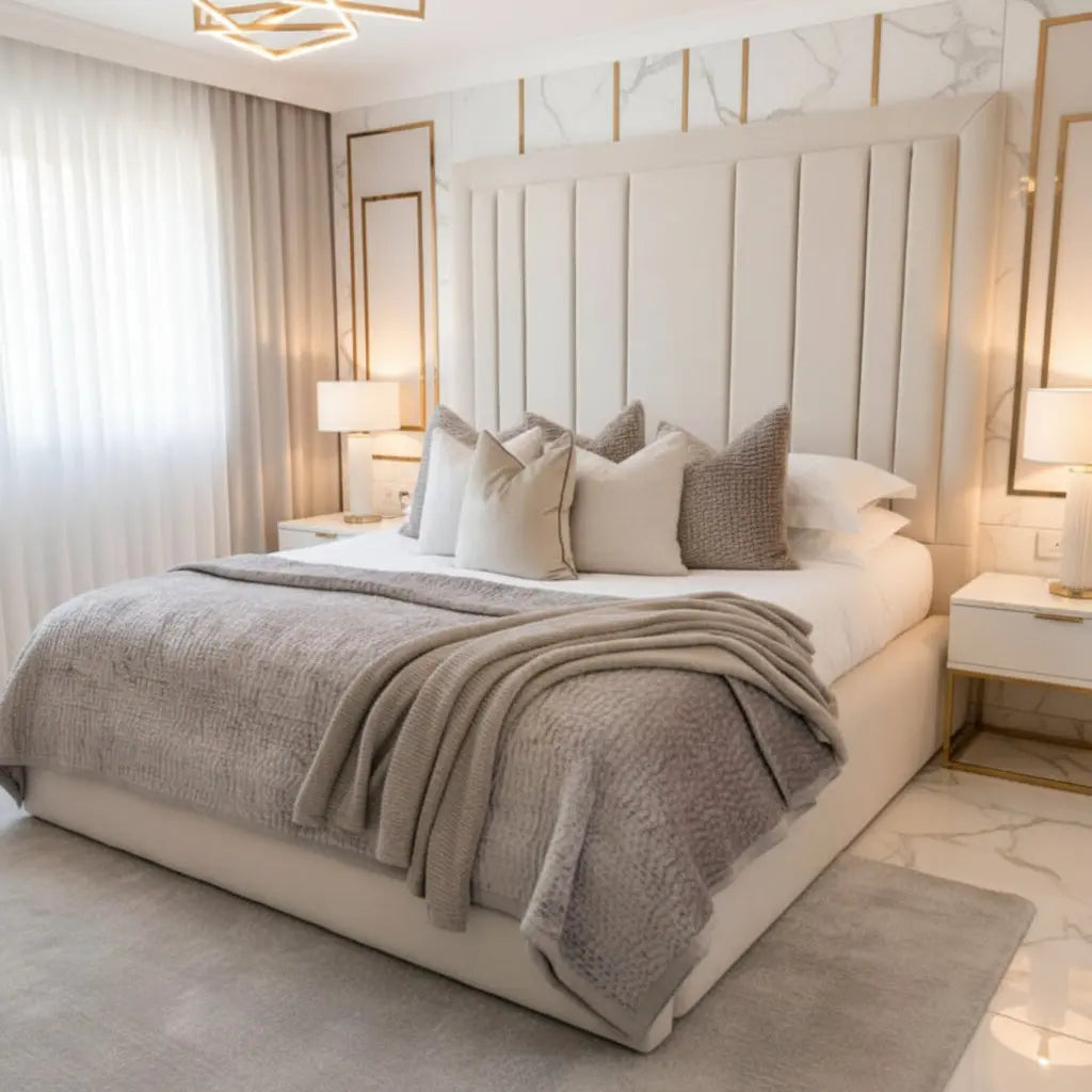 Ignite Plush Velvet Bed – Bespoke Handcrafted Bedstead (Made in the UK)