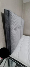 Colorado Divan Ottoman Bedframe – Grey Premium Turkish Velvet, King Size