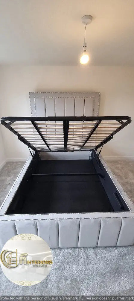 Amelia Plush Velvet Bed – Bespoke Handcrafted Bedstead (Made in the UK)