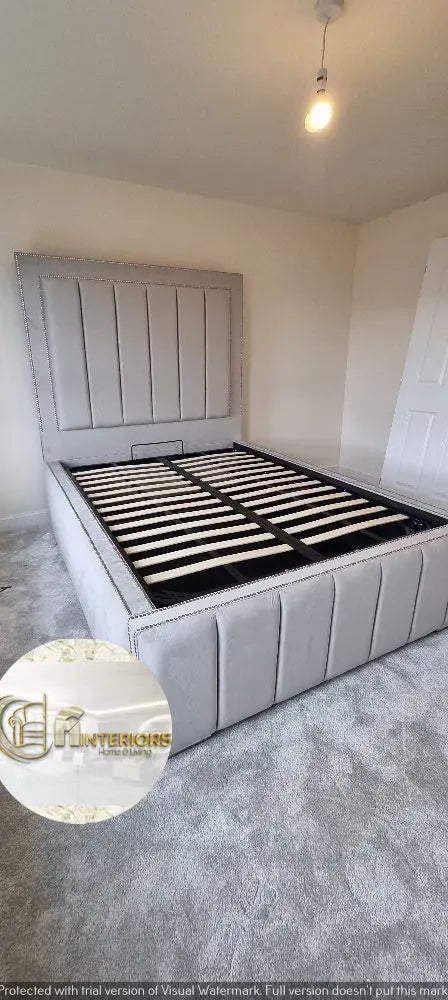 Amelia Plush Velvet Bed – Bespoke Handcrafted Bedstead (Made in the UK)