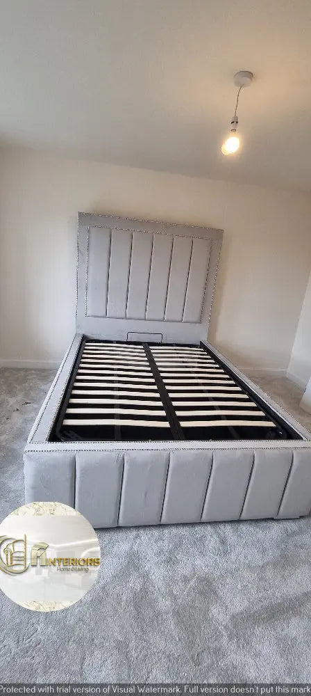 Amelia Plush Velvet Bed – Bespoke Handcrafted Bedstead (Made in the UK)