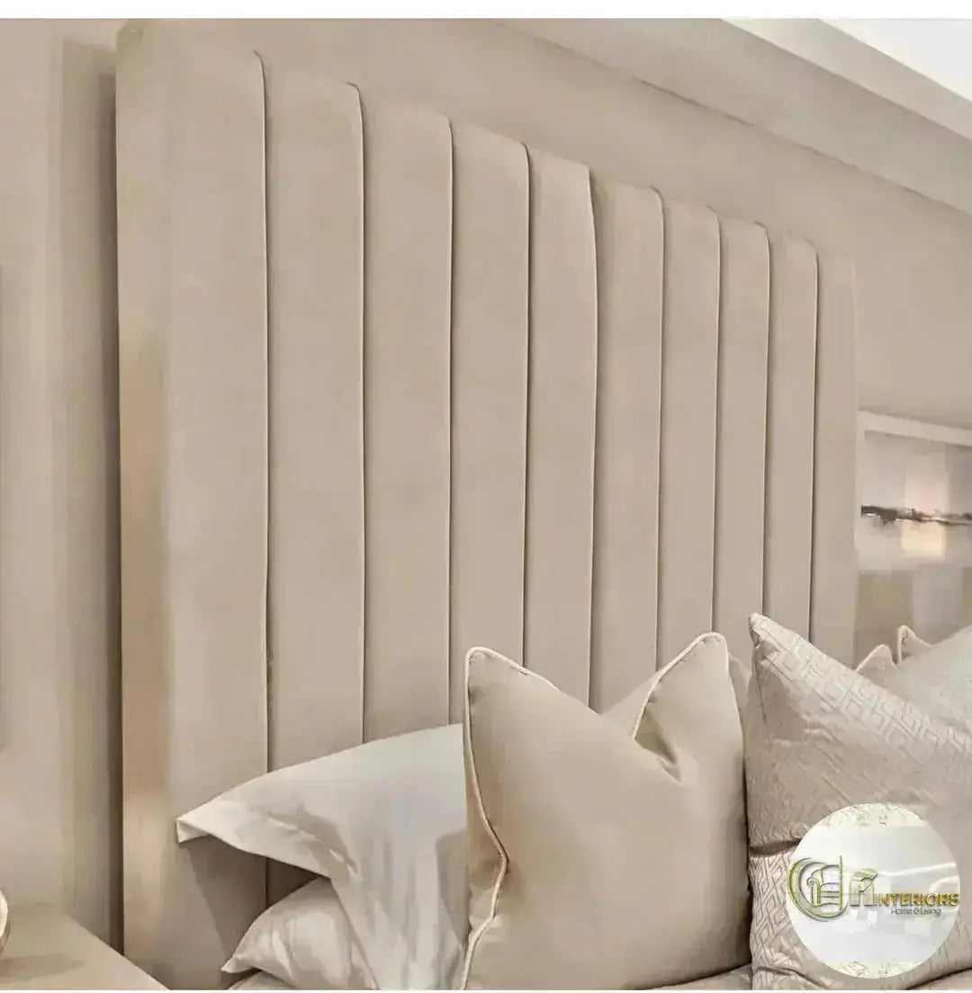 Louisiana Plush Velvet Panel Bed – Bespoke Handcrafted Bedstead (Made in the UK)