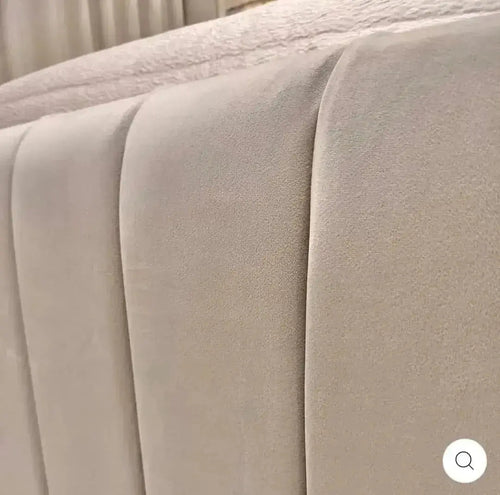 Louisiana Plush Velvet Panel Bed – Bespoke Handcrafted Bedstead (Made in the UK)