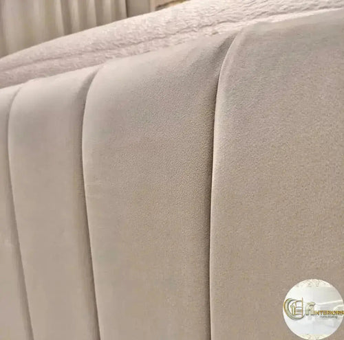 Louisiana Plush Velvet Panel Bed – Bespoke Handcrafted Bedstead (Made in the UK)