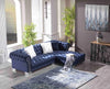 Calliope Chesterfield Sleigh Corner Sofa Range Plush Velvet