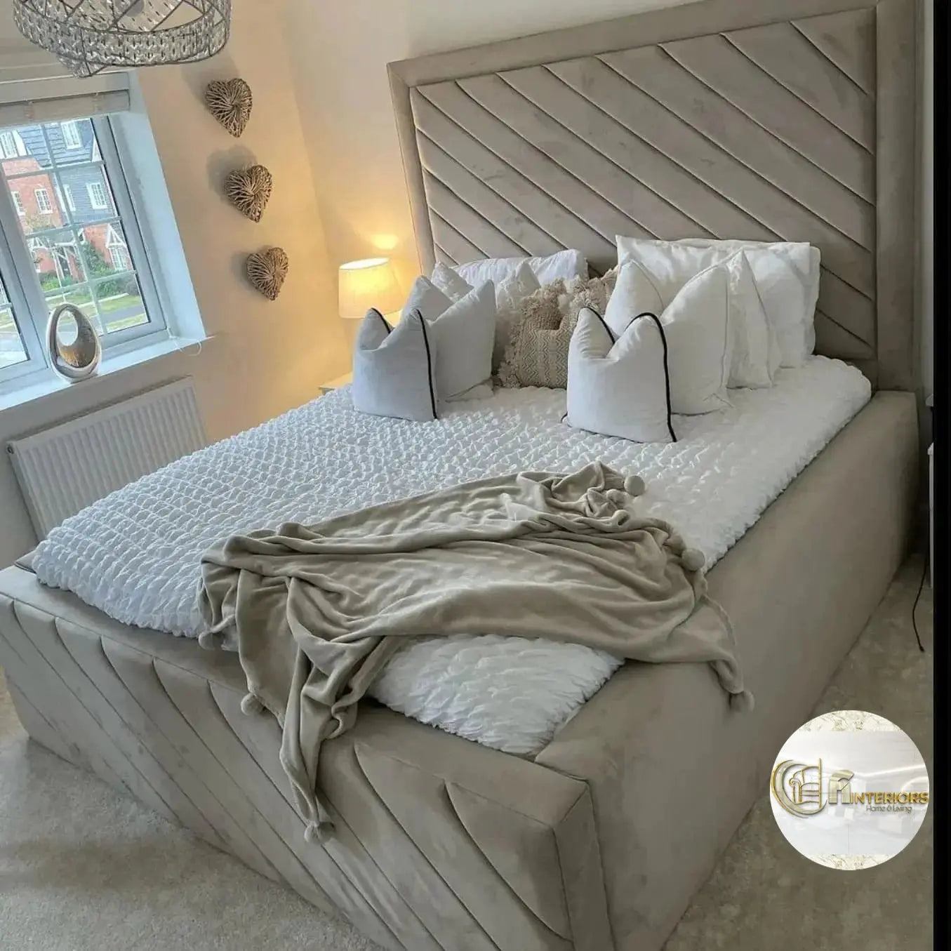 Duke Plush Velvet Bed – Bespoke Handcrafted Bedstead (Made in the UK)