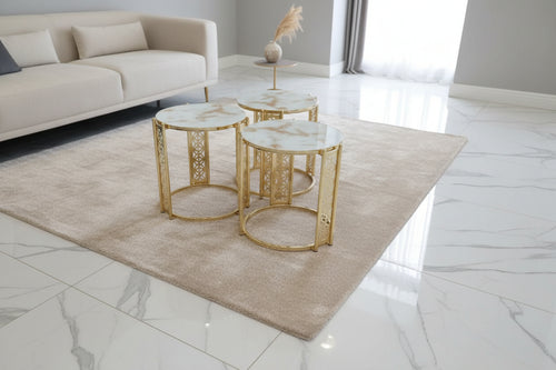 RONA NEST OF TABLES 3+1 - BLACK AND GOLD