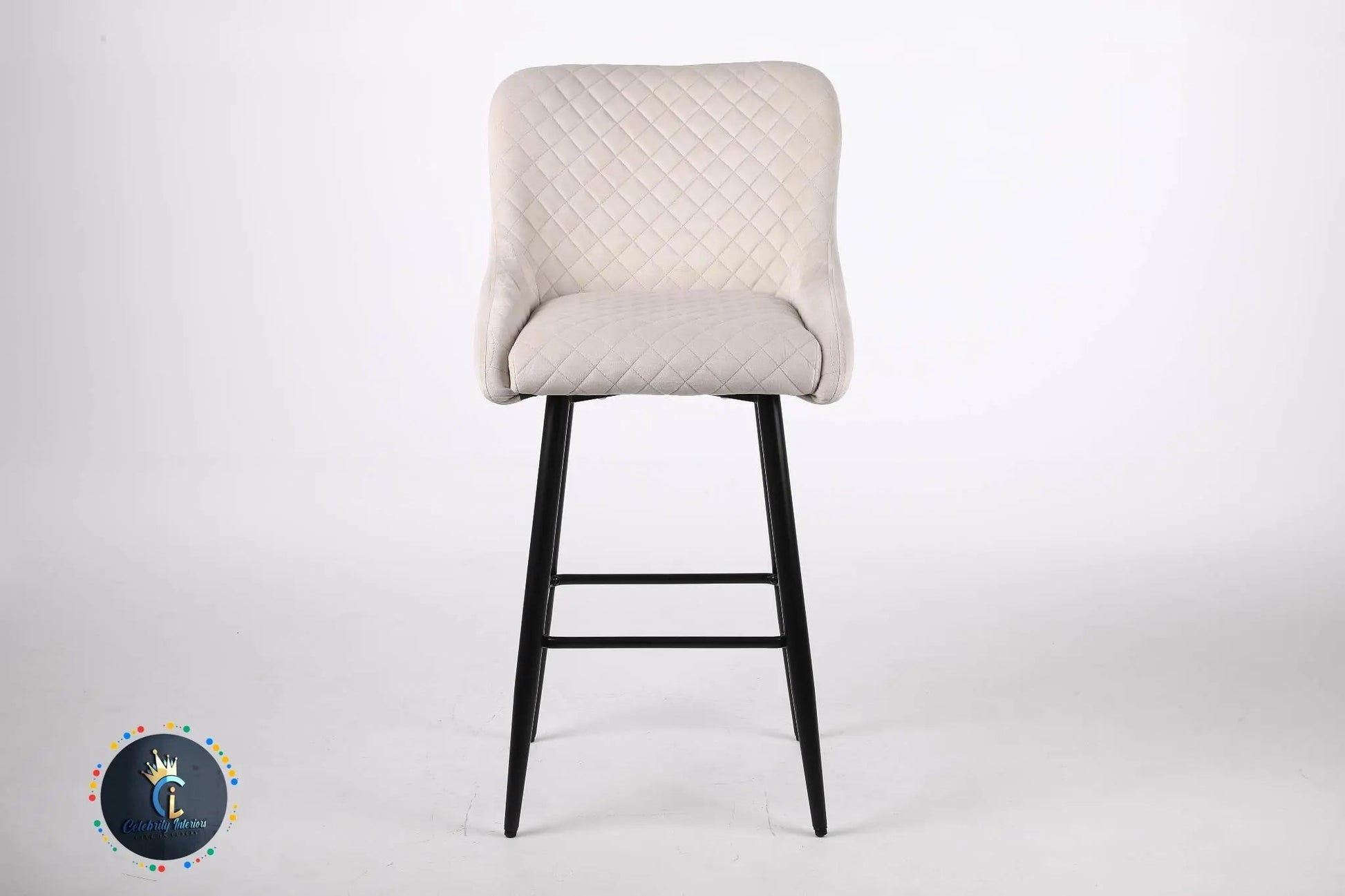 VEGAS VELVET BARSTOOL CHAMPAGNE