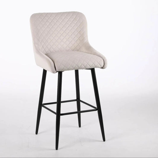 VEGAS VELVET BARSTOOL CHAMPAGNE