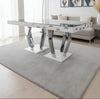 Roma dining table in White and Chrome