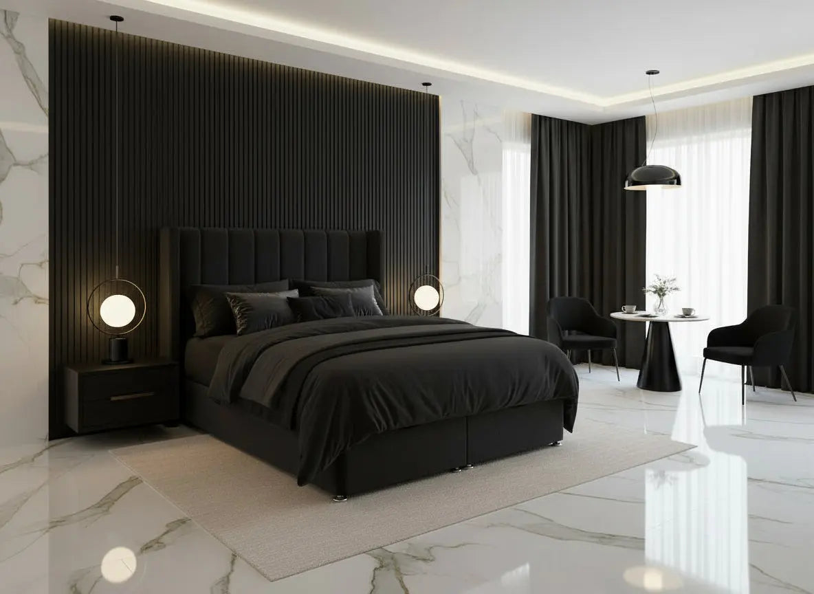 ROMA Divan Gaslift Bed – Bespoke Storage Options