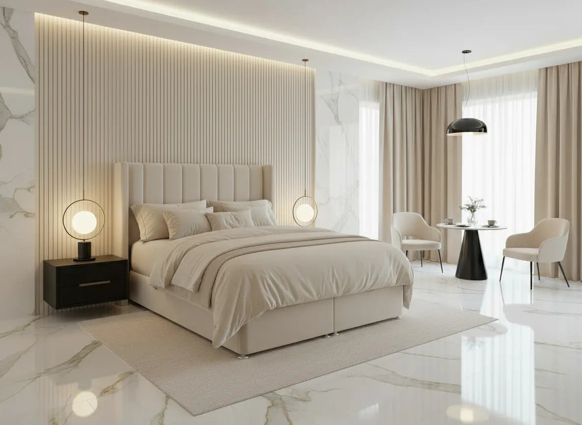 ROMA Divan Gaslift Bed – Bespoke Storage Options