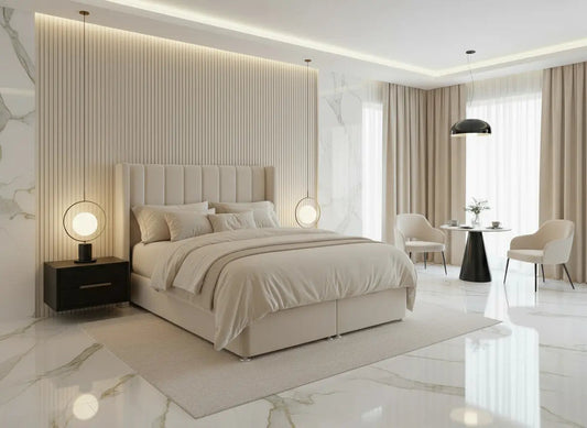 ROMA Divan Gaslift Bed – Bespoke Storage Options