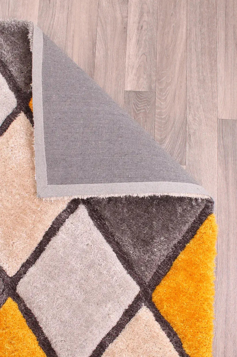 3D CARVED DIAMOND OCHRE
