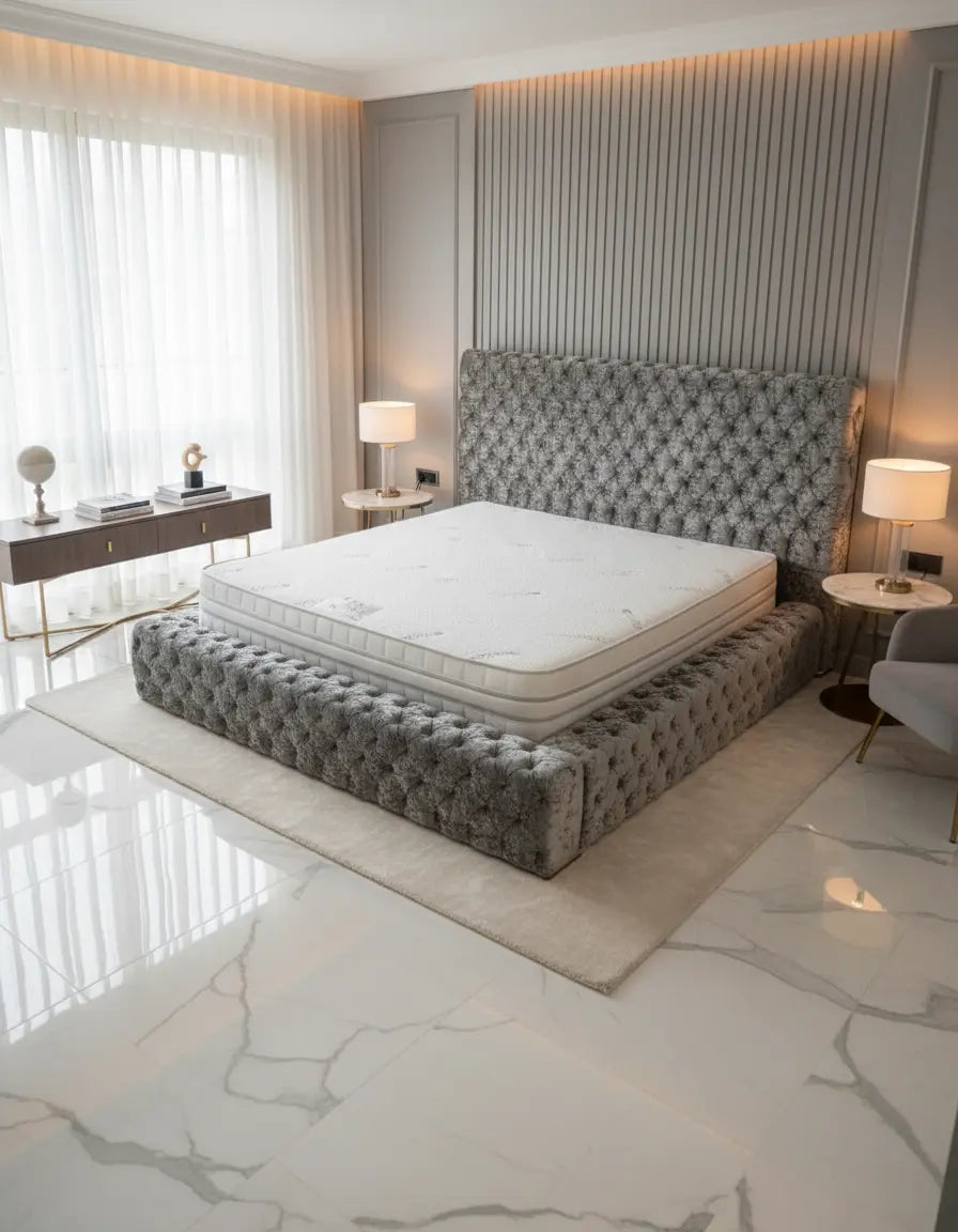 Park Lane Crushed Velvet Bed Frame