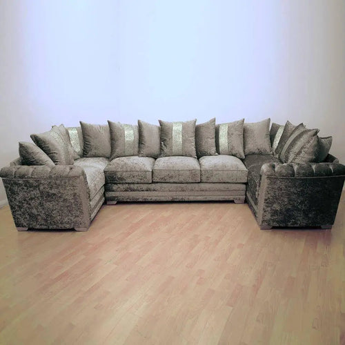 Luxury Essex Crushed Velvet Glitter Sofa Range