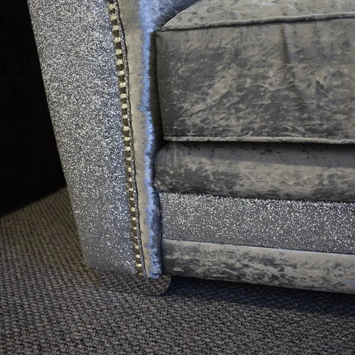 Luxury Essex Crushed Velvet Glitter Sofa Range