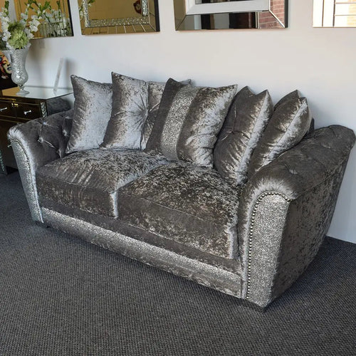 Luxury Essex Crushed Velvet Glitter Sofa Range