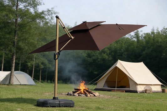 Camber 3m Cantilever Parasol with Solar powered LED Lights