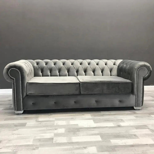 Rockingham Chesterfield French Velvet Sofa Range – Bespoke Luxury