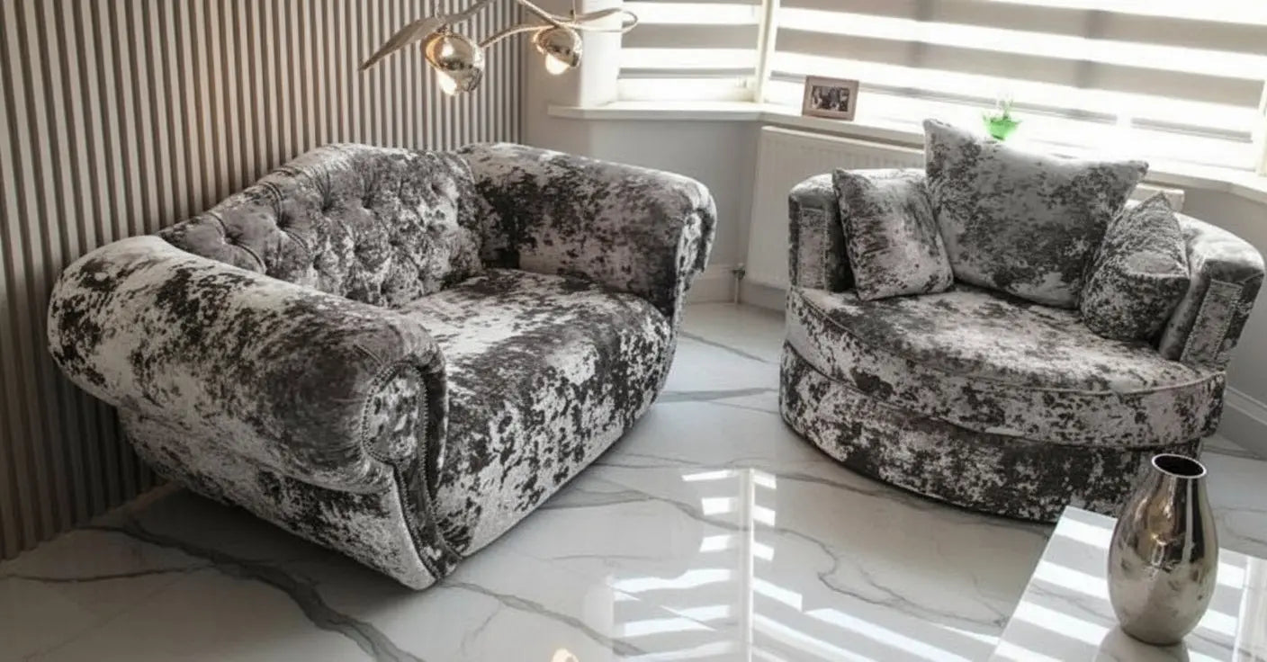 Fabrage Crushed Velvet Sofa Range