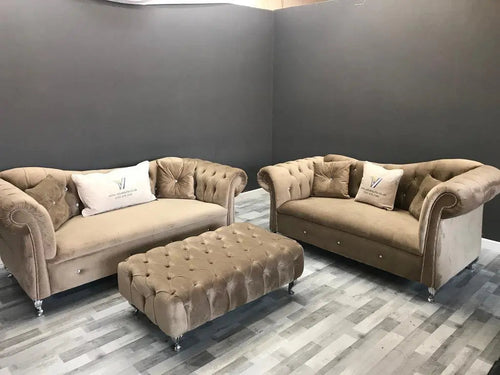 Raphael French Velvet Sofa Range – Timeless Elegance