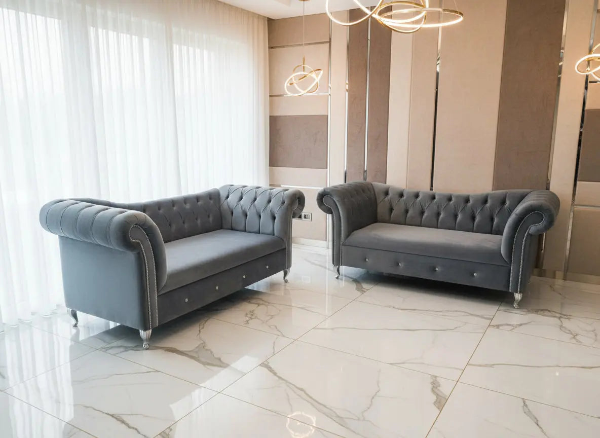 Raphael French Velvet Sofa Range – Timeless Elegance