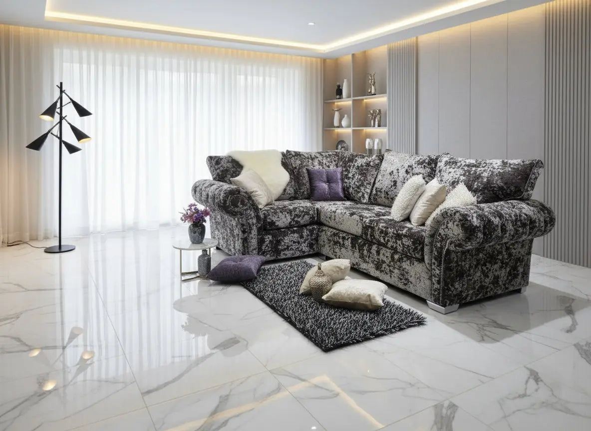 Balmein Exclusive Crushed Velvet Sofa Range