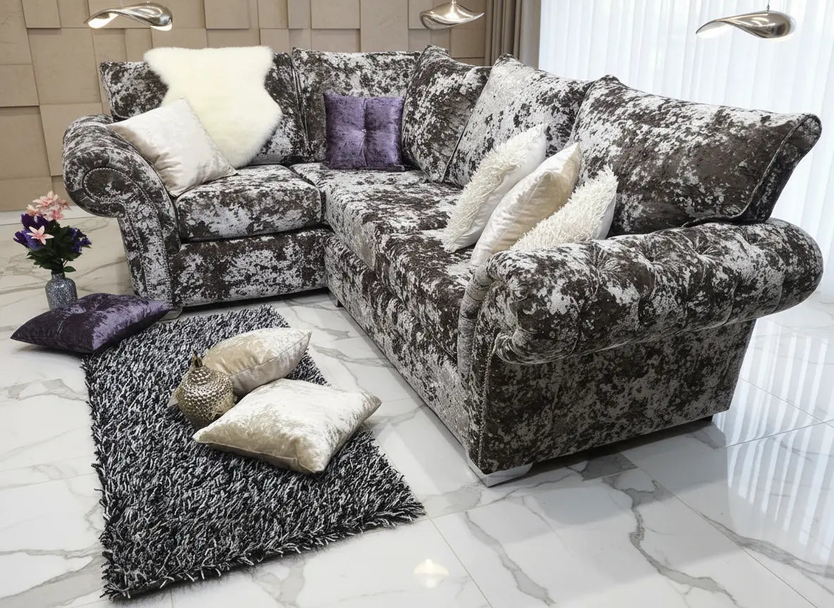 Balmein Exclusive Crushed Velvet Sofa Range