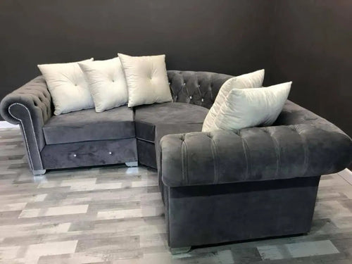 Rockingham Chesterfield French Velvet Sofa Range – Bespoke Luxury