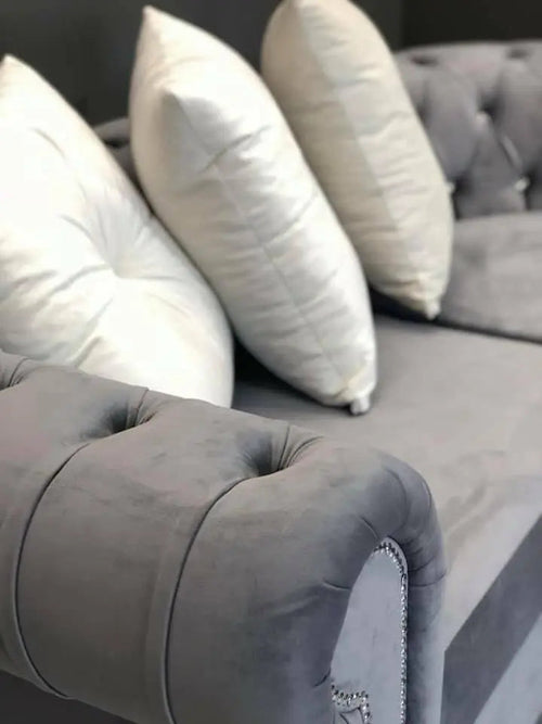 Rockingham Chesterfield French Velvet Sofa Range – Bespoke Luxury