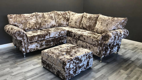 Chelsea Crushed Velvet Sofa Range – Bespoke Luxury