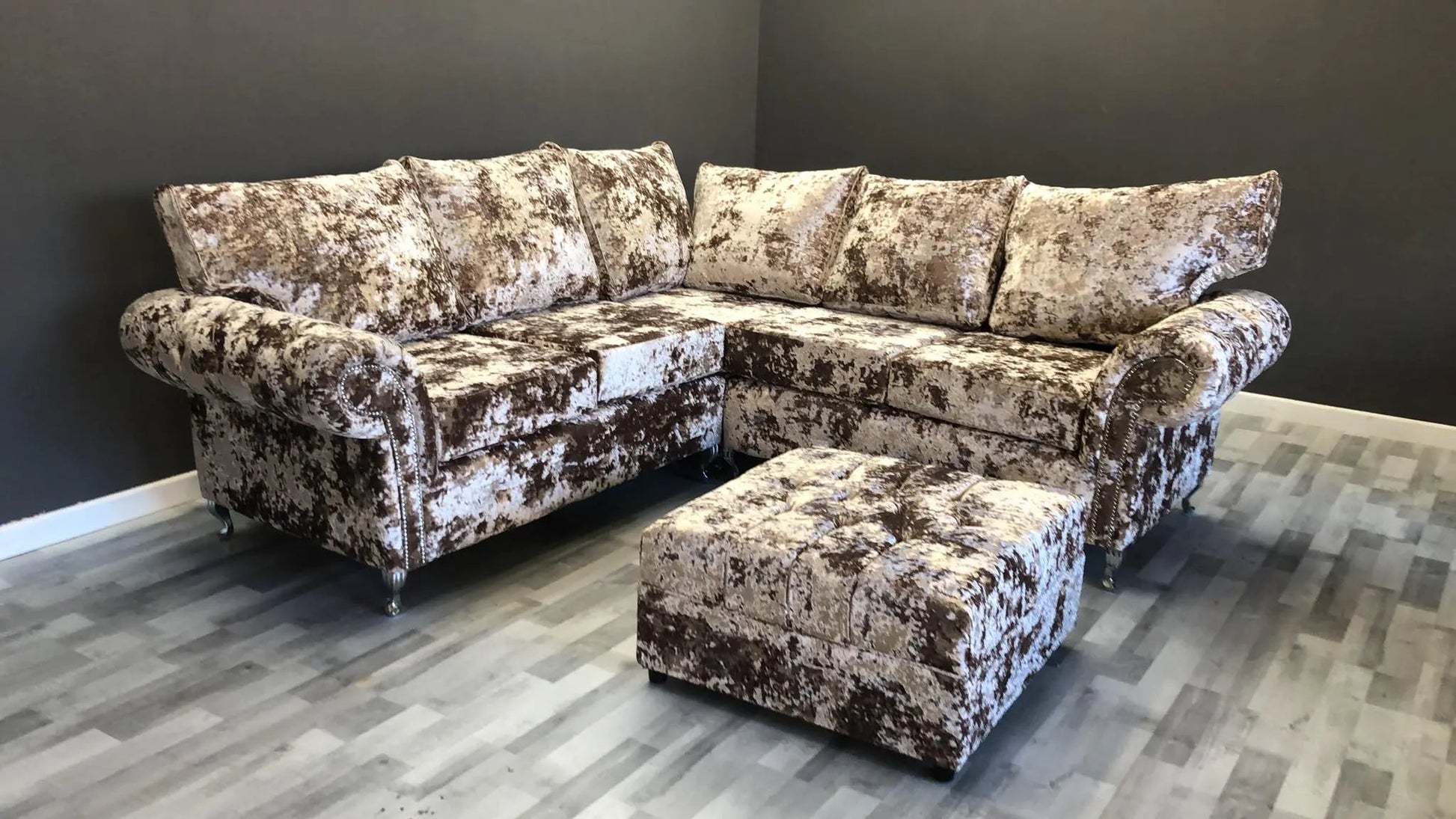 Balmein Exclusive Crushed Velvet Sofa Range
